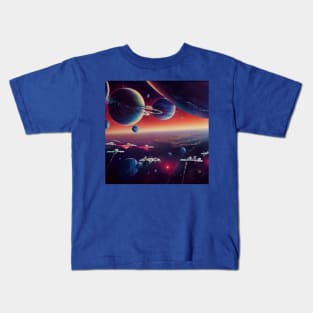 Interplanetary Spaceport Kids T-Shirt